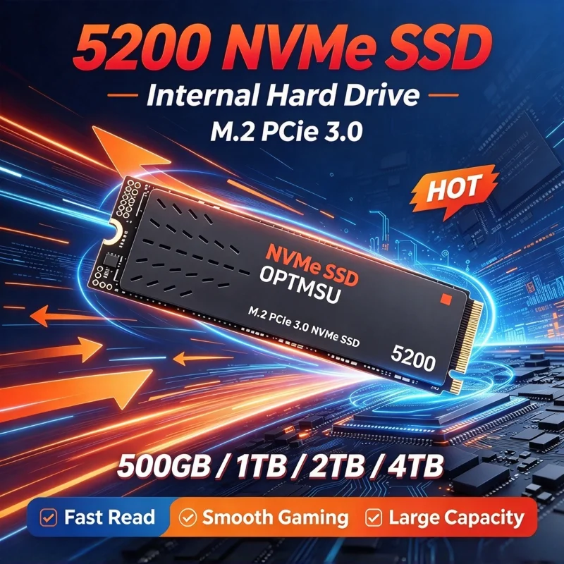 High Speed M.2 NVMe SSD 2280 PCIe Solid State Drive  2TB 4TB Internal Hard Disk  For Desktop Laptop Gaming Office Storage Disk