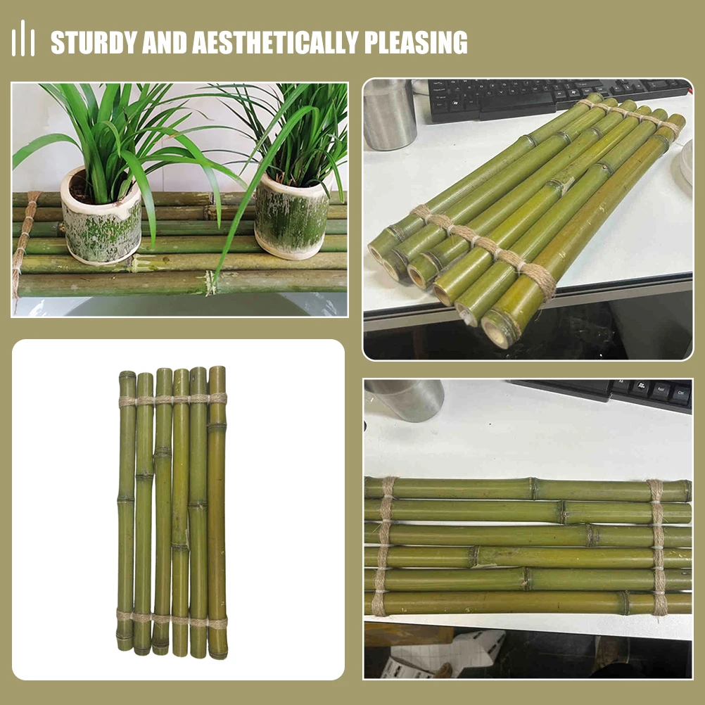 

Bamboo Raft Aquarium Decoration Sturdy Fish Tank Flowing Board Ornament DIY Fish Tank Accessory for Landscaping