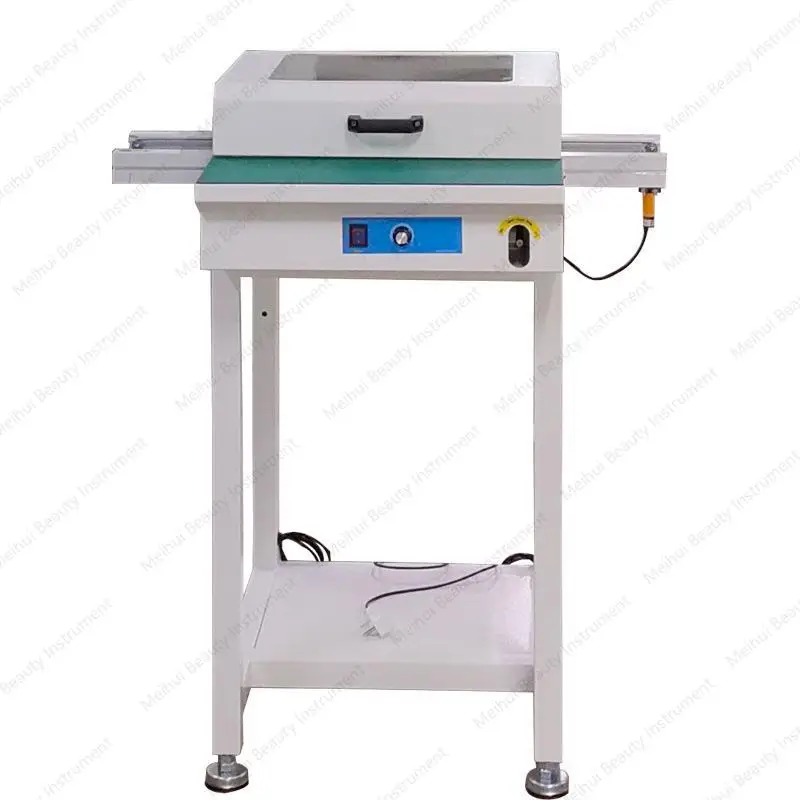 طاولة توصيل SMT مع غطاء غبار مع ناقل زجاج شبكي مرئي 0.6 متر ناقل لوحة دوائر منضدة العمل