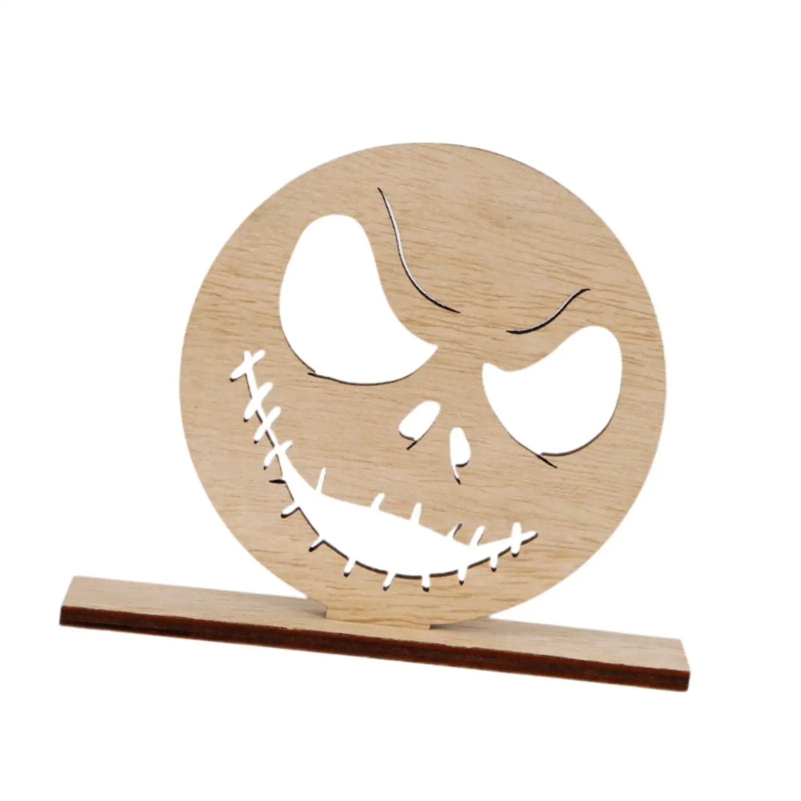 Coleção de estátuas de Halloween, arte de presente com base para decoração de casa, estatueta de madeira para inauguração de casa, quarto, mesa, escritório, lareira