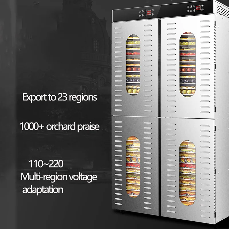 480L 대형 탈수기 상업용 80 층 과일 건조기 식품 열매 longan 망고 소시지 오리 쇠고기 생선 허브 버섯 공기 건조기