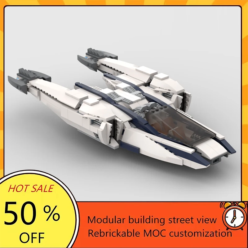 

Набор для сборки космического корабля из 609 деталей, популярная модель по мотивам фильма «Звездные войны», модульный конструктор, технологичный подарок, игрушка для детей, для сборки в праздничный период