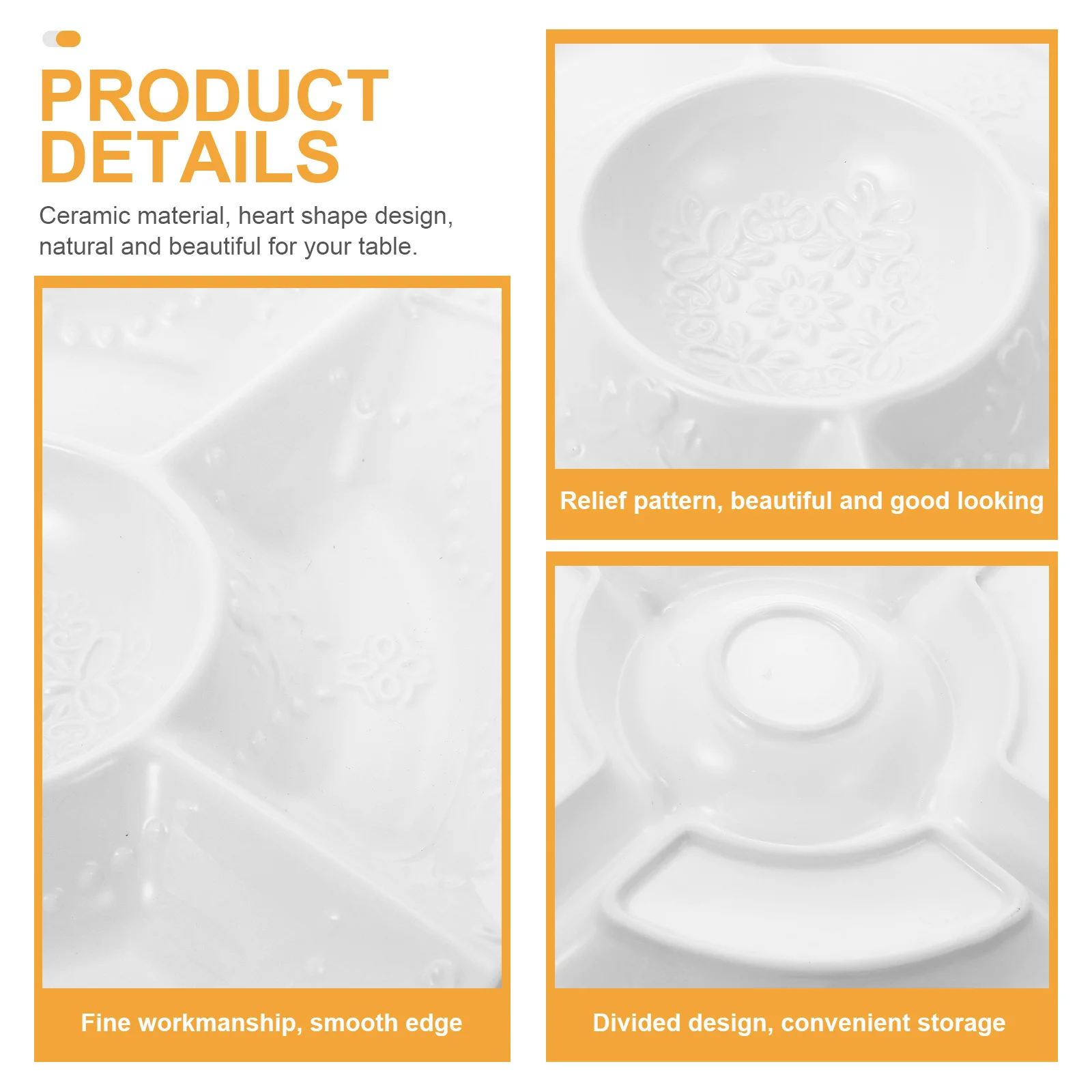 

Керамическая тарелка с фруктами в европейском стиле, тисненый поднос для десерта, гладкая полированная поверхность, держатель для еды для домашнего ресторана, десертная тарелка