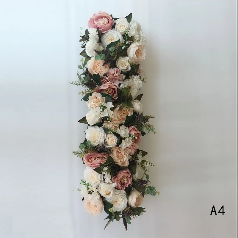 50-200CM Rosa Seidenrosen-Blumenreihe im Europäischen Stil, Künstliche Blumen für Hochzeits-Hintergrund, Bogen, Wegführung, Event-Display-Dekoration – Detail 3
