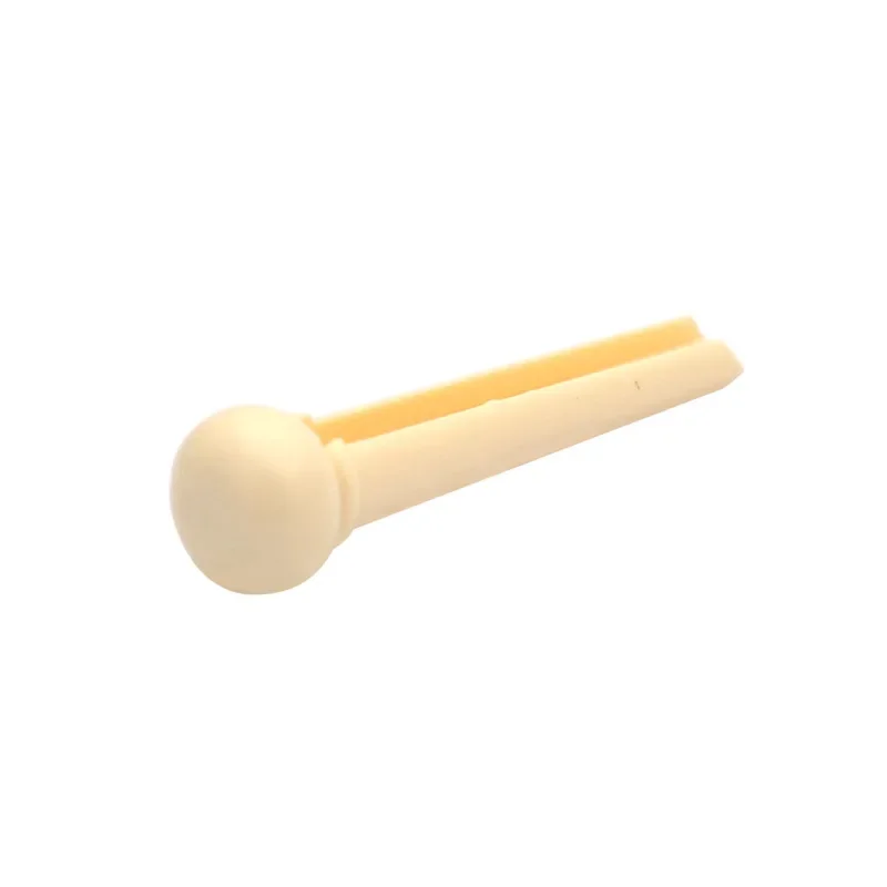 60pcs Acoustic Guitar Slotted Bridge Pin Classical Style ABS Plastic Guitar Parts Accessories Ivory Black