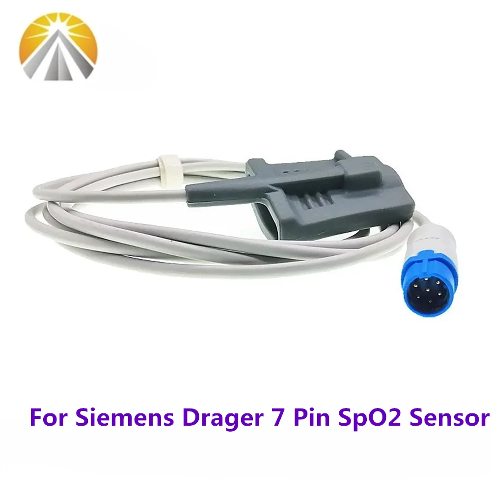 SPO2 Sensor Compatible For Siemens Drager 7 Pin SC7000 SC8000 SC9000XL Reusable Pulse Oximeter Probe Neonates Child Adult Vet