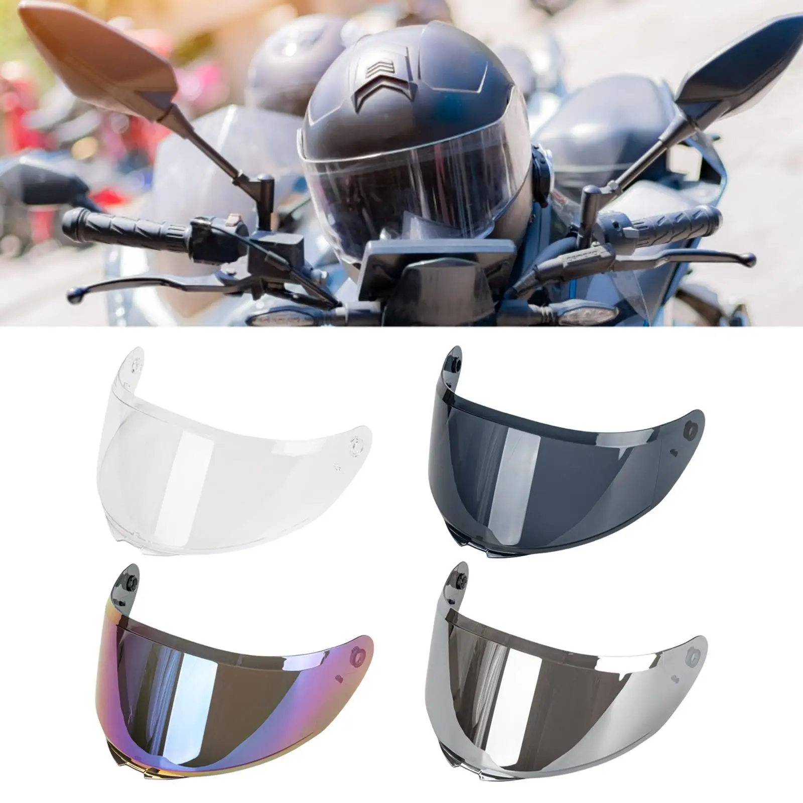 Flip up Helmet Visor Replacement Fog Resistant Easy to Install Dustproof Lens for LK-188 XG-1 977 Accs