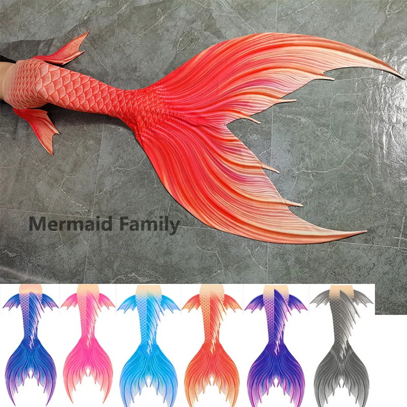 Professional Mermaid Tail Underwear With Swim Fin Luxurious Fish SkinTail for Mermaid Instructor Training With Flipper Monofin