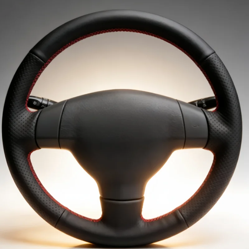 

Чехол на руль из микрофибры ручной работы для Seat Leon, Ibiza 6L 2007, Mk2 2006-2008. Аксессуары для руля.
