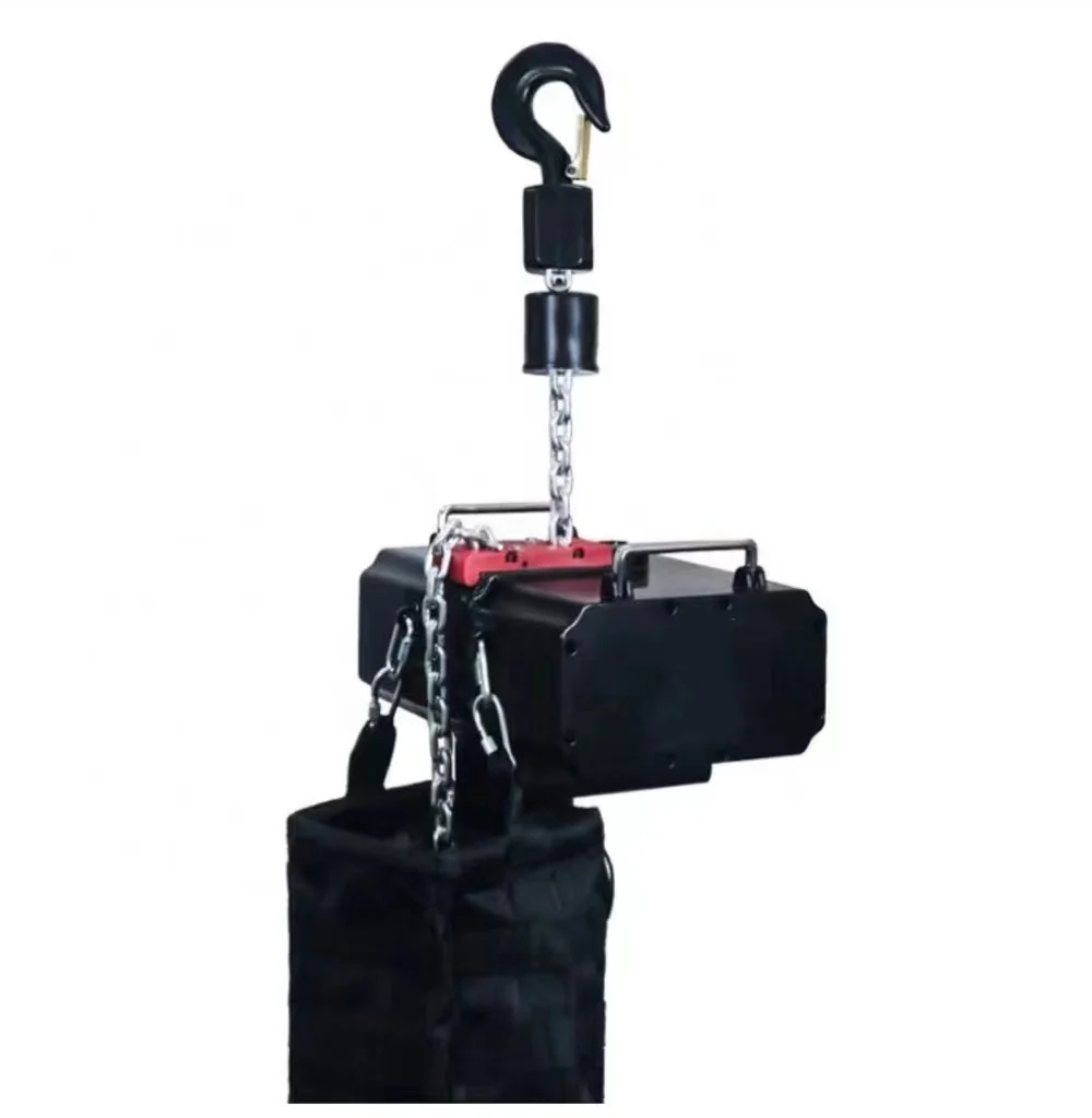 220V 110V Hook Type Alloy Steel Electric Stage Chain Hoist 3T Hook For Theater