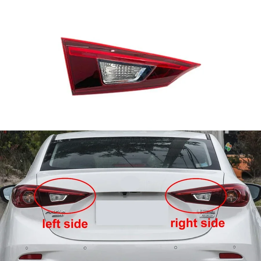 

Inner Tail Lamp For Mazda 3 Axela Sedan 2017 2018 2019 LED Taillight Rear Tail Lights Housing without Line and Light