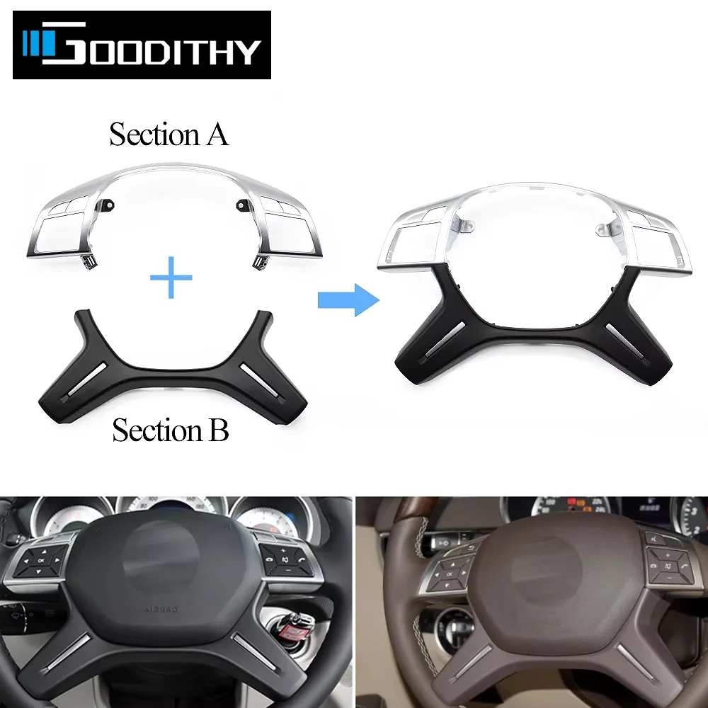 ​ Интерьер ​ Замена накладки на руль автомобиля для Benz C E M ML GL GLS G Class W204 W212 W166 W463 0994640513