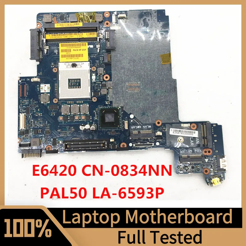 

CN-0834NN 0834NN 834NN Mainboard For DELL Latitude E6420 Laptop Motherboard PAL50 LA-6593P 100% Full Tested Working Well