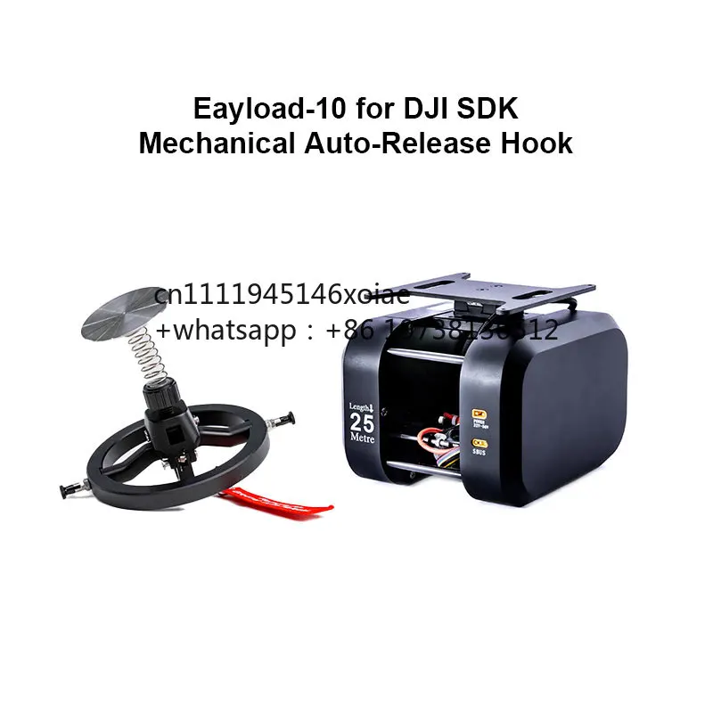 Foxtech Eayload-10 Mechanical Auto Release 10kg Payload Reliable Cargo Winch for DJI M350 FlyCart 30 UAV Delivery