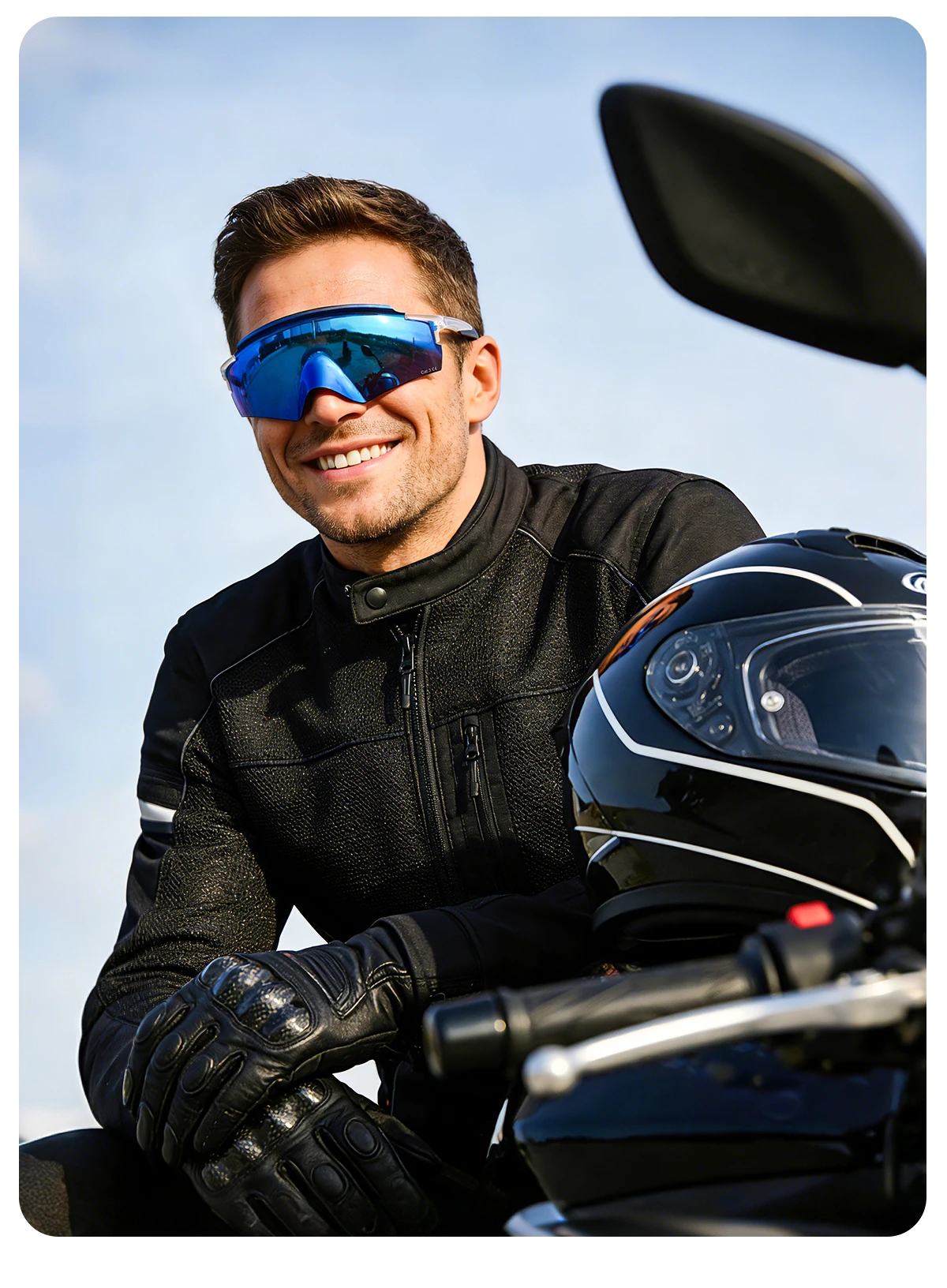 SCVCN Modische Winddichte Ölabweisende Sonnenbrillen für Damen und Herren, für Klettern, Radfahren, Straßenmarathon, Fahrrad, Wandern, Outdoor-Aktivitäten – Detail 29