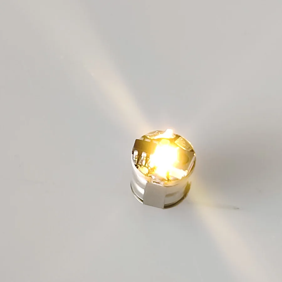 3 stks 7.6*7.1mm Miniatuur Draadloze Led Lamp Model Drukknop Type voor Robots/Huis Decoratie/auto's/Micro Landschap met Batterij