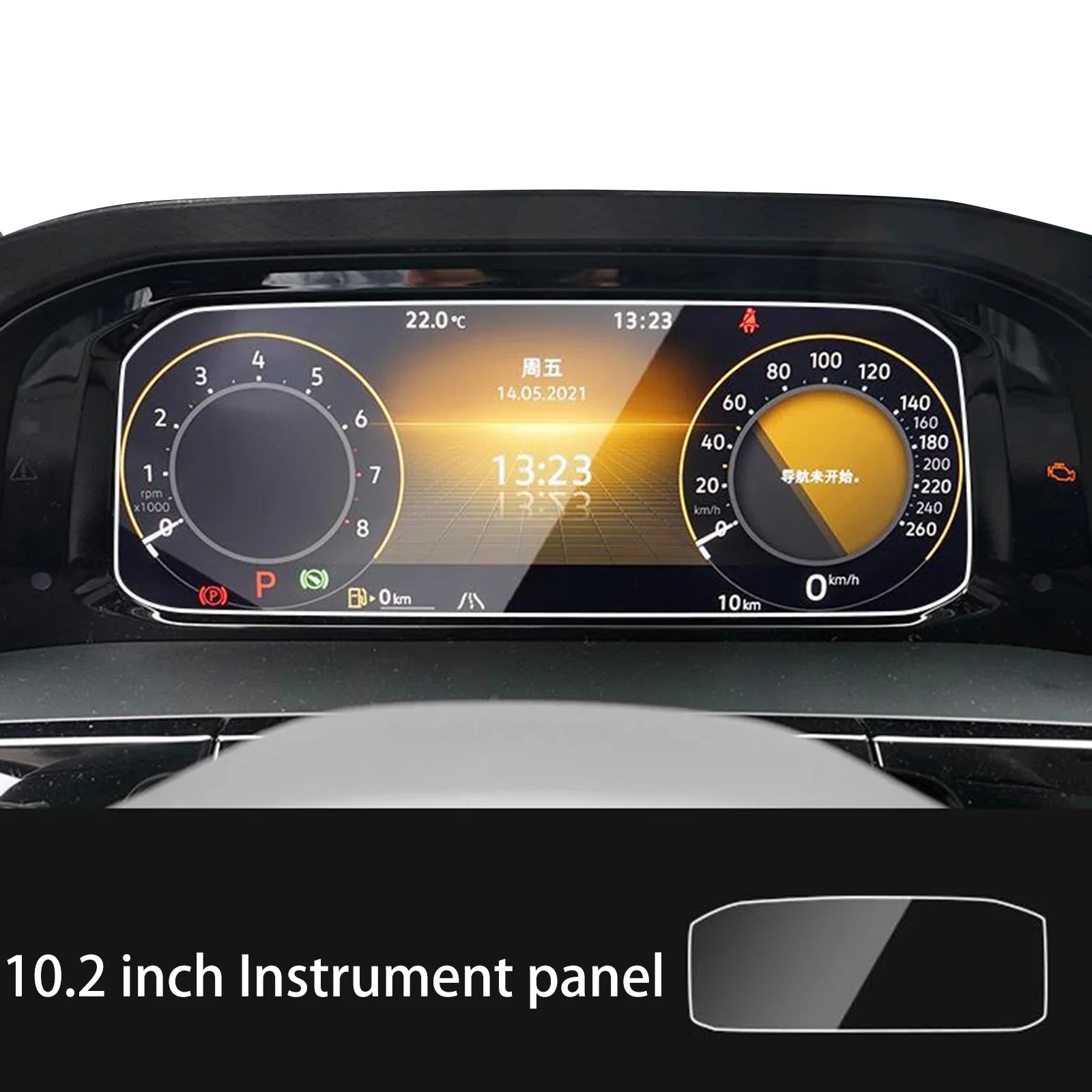 Car Touch Screen Protector for Volkswagen Atlas and Cross Sport 2024 2025 Teramont GPS Navigation Tempered Glass Protective Film