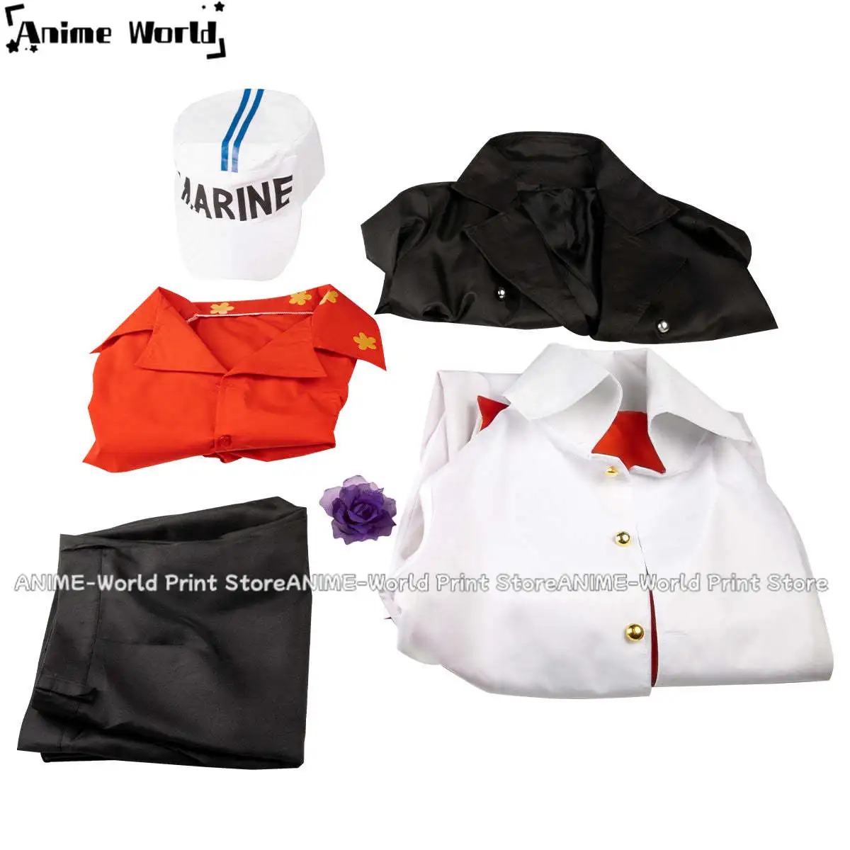 《Custom Size》Anime Red Film Sakazuki Cosplay Costume Party Christmas Halloween Custom Made Any Size