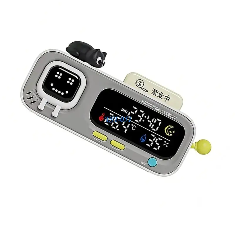 E15A Wireless Hygrometer Clock With High Precise Temperature Humidness Readings