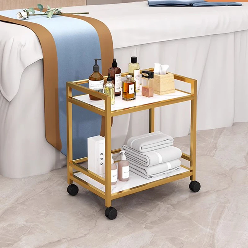 Trolley Professional Aesthetic Car Wheels Delivery Cart Simplicity Beauty Salon Tray Acrylic Small Spa Muebles Belleza Furniture