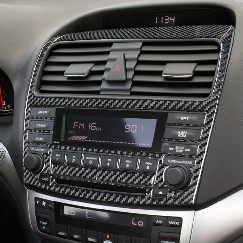 Carbon Fiber Interior Decoration Cover Trim Stickers For Acura TSX2003 2004 2005 2006 2007 2008