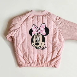 Disney Minnie Kids Jacket Coats Embroidery Cotton Children Coats For Autumn Winter Baby Boy Girls Clothes