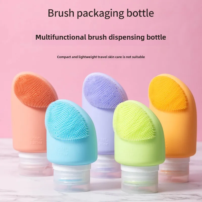 

60ml90ml Multifunctional Brush Dispenser Bottle Travel Set Leak-proof Design Storage Bottle