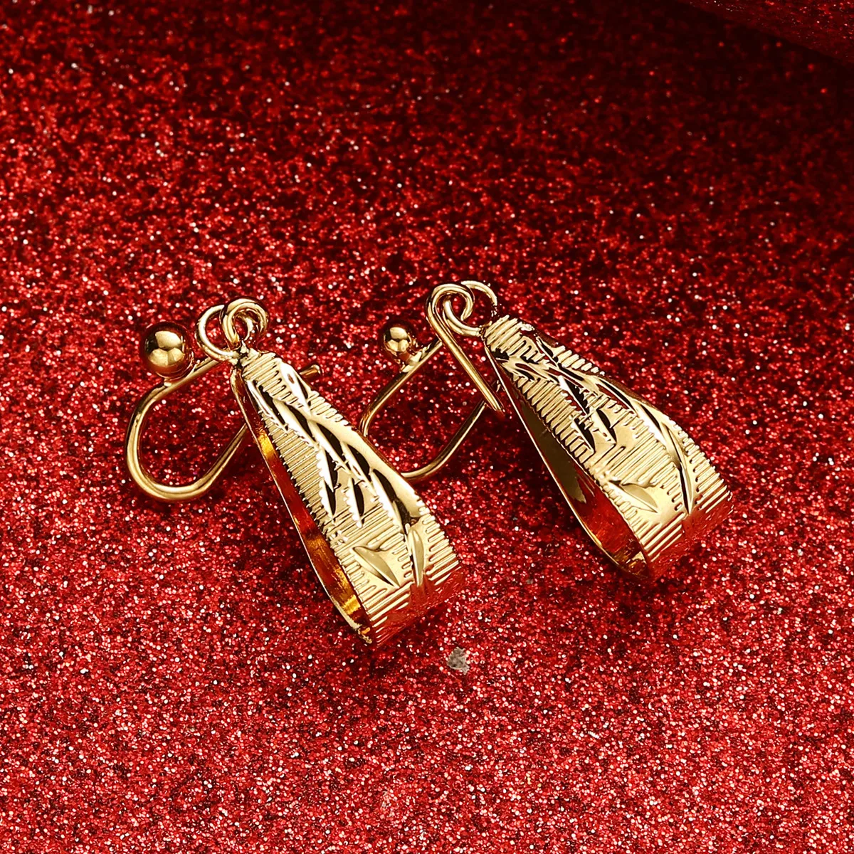 African Flower Earrings Gold Color Jewelry Tobago Congo Nigeria Ethiopia Wedding Productss Birthday party Item