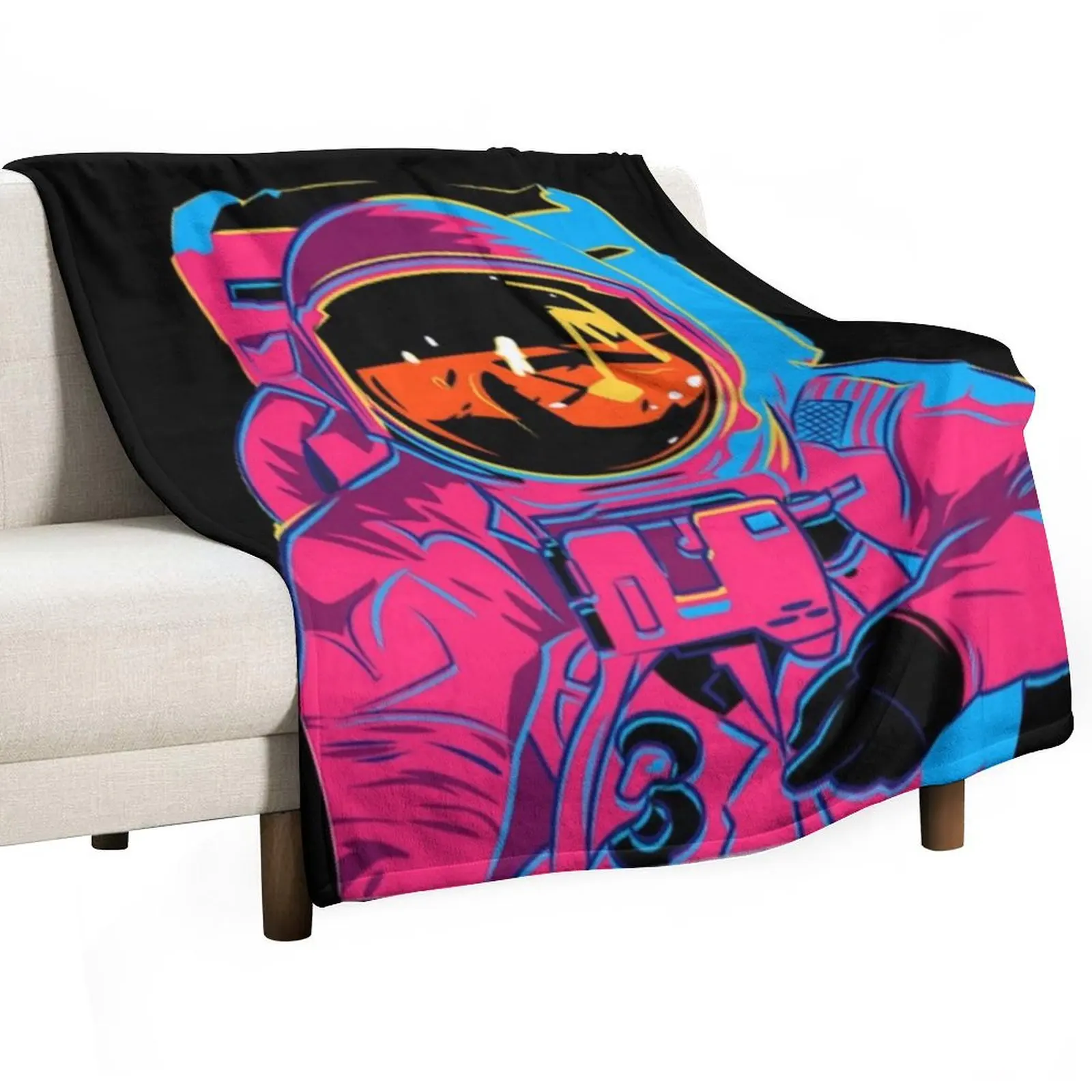 

Trippy rainbow Astronaut Throw Blanket warm winter Retros Blankets For Sofas Blankets Sofas Of Decoration Blankets