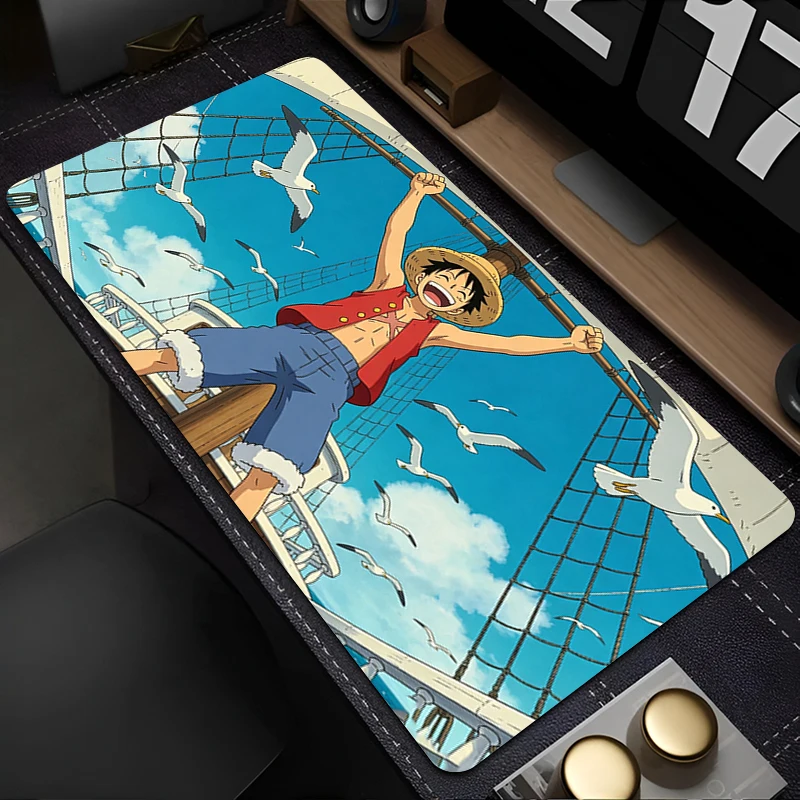 Large XXL Mouse Pad Gamer Home Computer HD Mousepad Cool Keyboard Pad one piece luffy Anime Carpet Anti Fray Gaming Mouse Pad