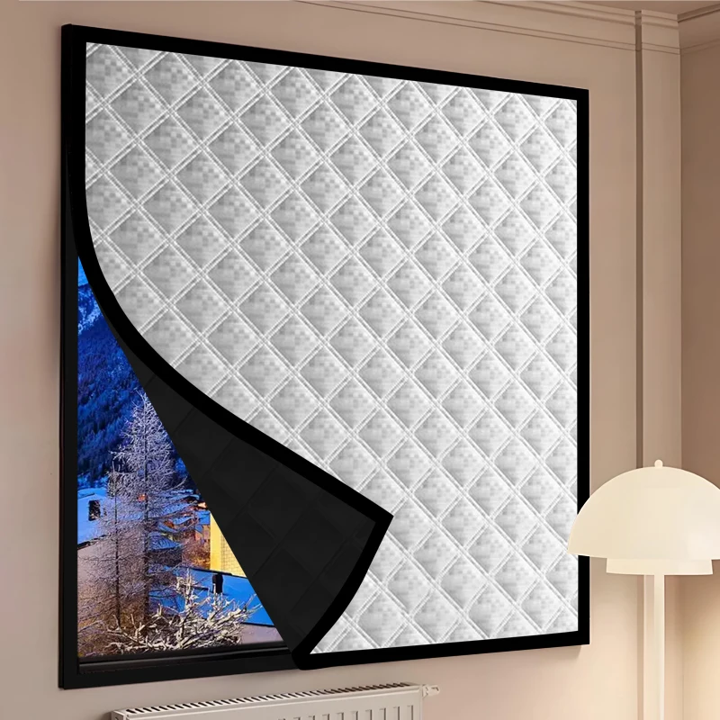All-Season Thermal Insulated Curtains - No-Drill, Windproof, Heat/Cold & Sound Blocking | Ideal for Living Room & Bedroom