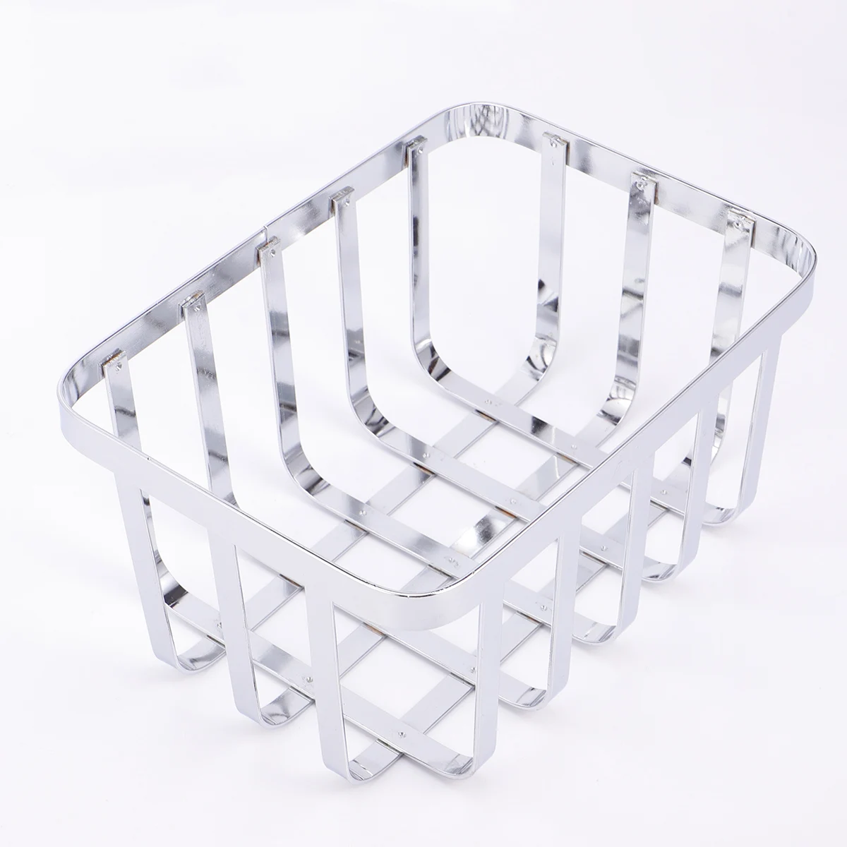 

Stainless Steel Bread Basket Fruit Storage Organizer Rectangular Kitchen Container Corrosion Resistant Home Bedroom