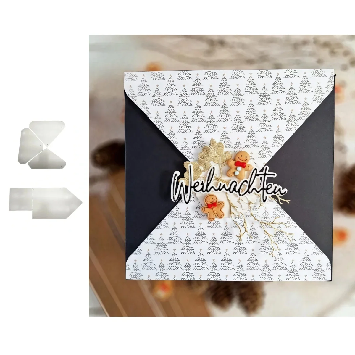 

2025 New Arrival Square Envelope Set Metal Cutting Dies Suitable for DIY Scrapbooking Greeting Card Embossing Decoration