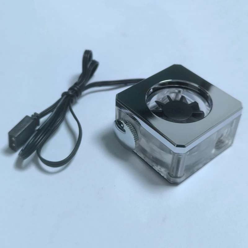 Water Cooling Flow Meter RGB Water Flow Meter G1/4Inch Flow Meter System For PC Gaming Water Cooling Building Titanium