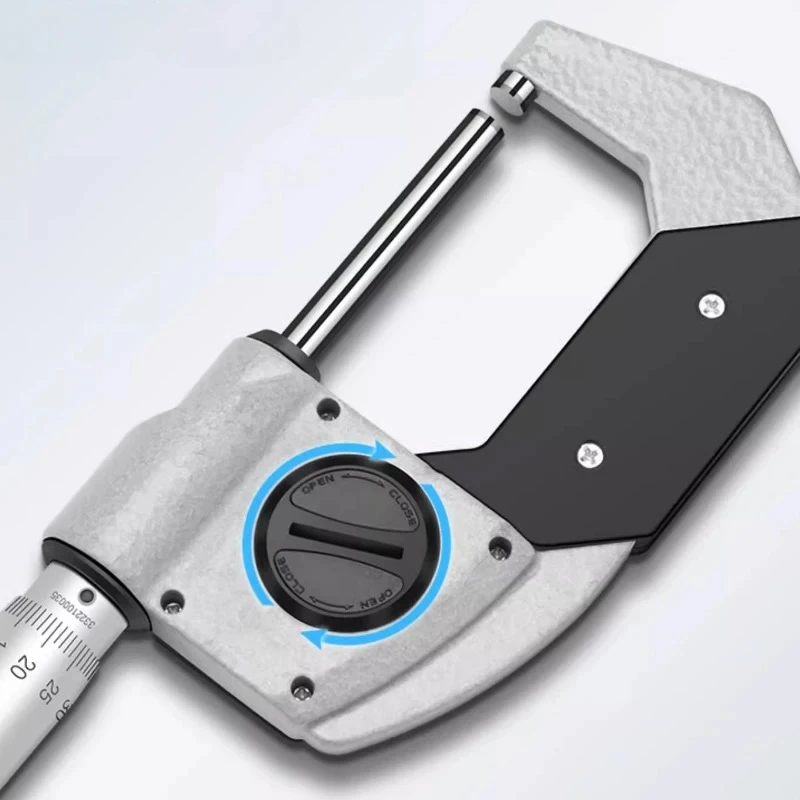 0-50mm Digital Micrometer 0.01mm Accuracy Tungsten Carbide Measuring Face Electronic Precision Measuring Tool