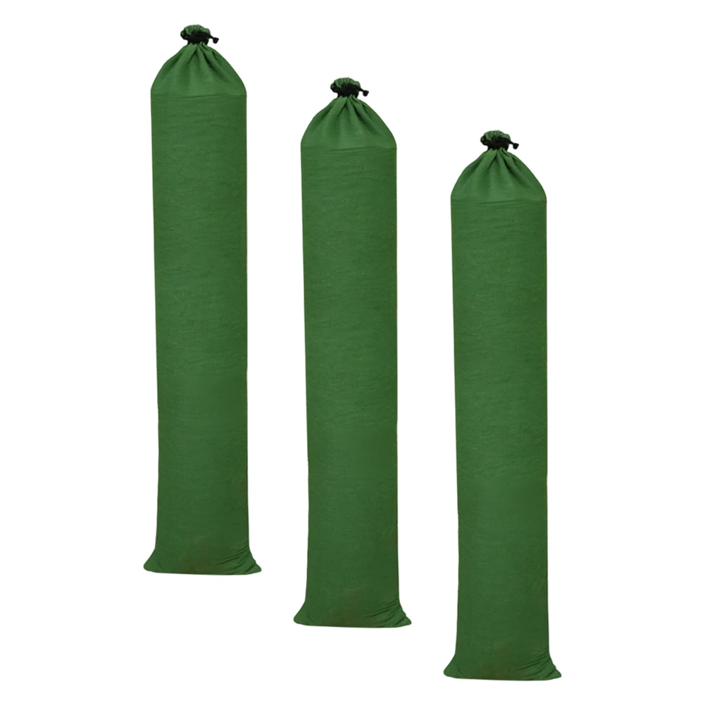 3 Piece Canvas Flood Control Bags Featuring Tear Resistant Construction and Extended Length for Superior Water Retention