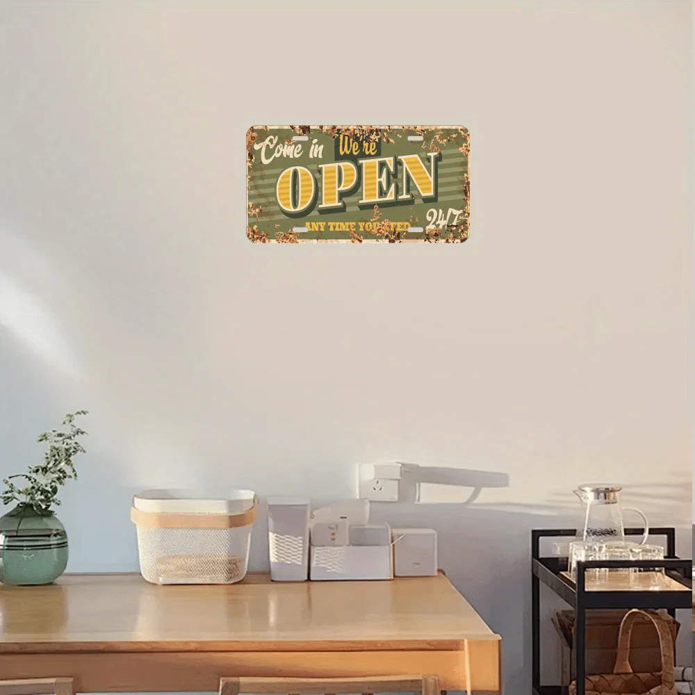 2D Flat, License Plate, Decorative Metal Sign for Cars and Trucks -  Wall Decor for Home, Bar, or Garage