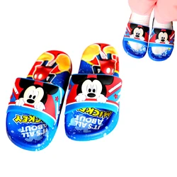 1Pair New Summer Children Sandals Kids Mickey Mouse Cartoon Toddler Boys Soft Sole Shoes Boy Anti-Slip Slippers