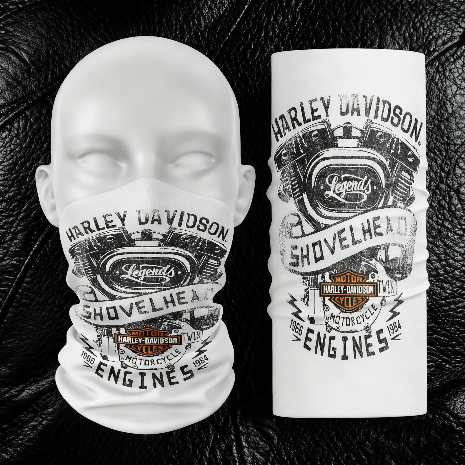 Für Harley Davidson Motorrad-Sonnenschutzmaske, für Herren und Damen, Sport, Radfahren, Eisseide, Kopftuch, winddichter Schal, Gesichtsmaske, Schal