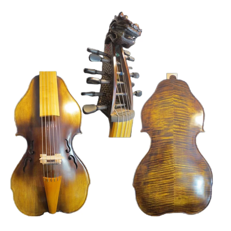 

Carved scroll SONG master 6x6 strings 25 1/2" viola da gamba Hand made #12688