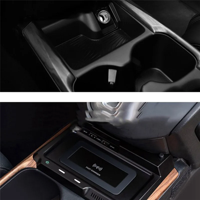 A64P-15W شاحن سيارة لاسلكي تشى شاحن الهاتف شحن سريع حامل هاتف استبدال أجزاء اكسسوارات لهوندا CRV 2017-