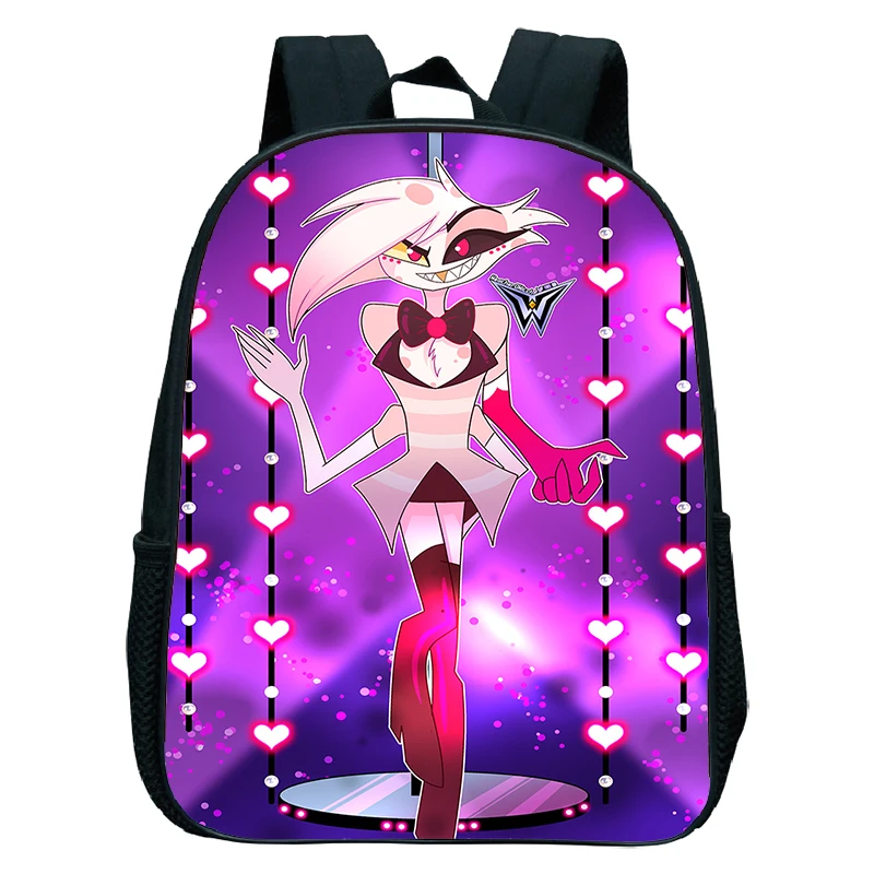 Impermeável Anime Hazbin Mochilas, Jardim de Infância Sacos, Meninas, Meninos, Hotel Schoolbag, Crianças Mochila, Pequeno Bookbag, Hot