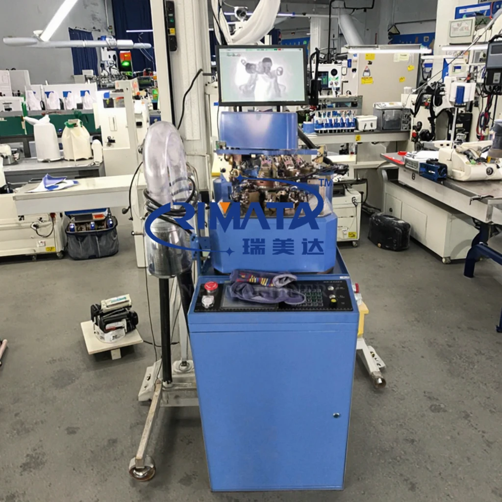 123Hot RIMATA 6F Automatic Warp Seamless Sock Knitting Machine CE Certified Manufactured in China
