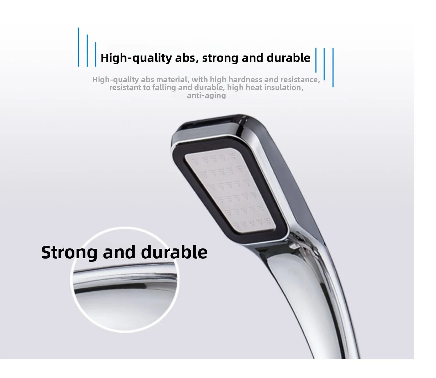 Simple shower combination, rain shower set, pressurized bath nozzle, dormitory wall-mounted concealed home