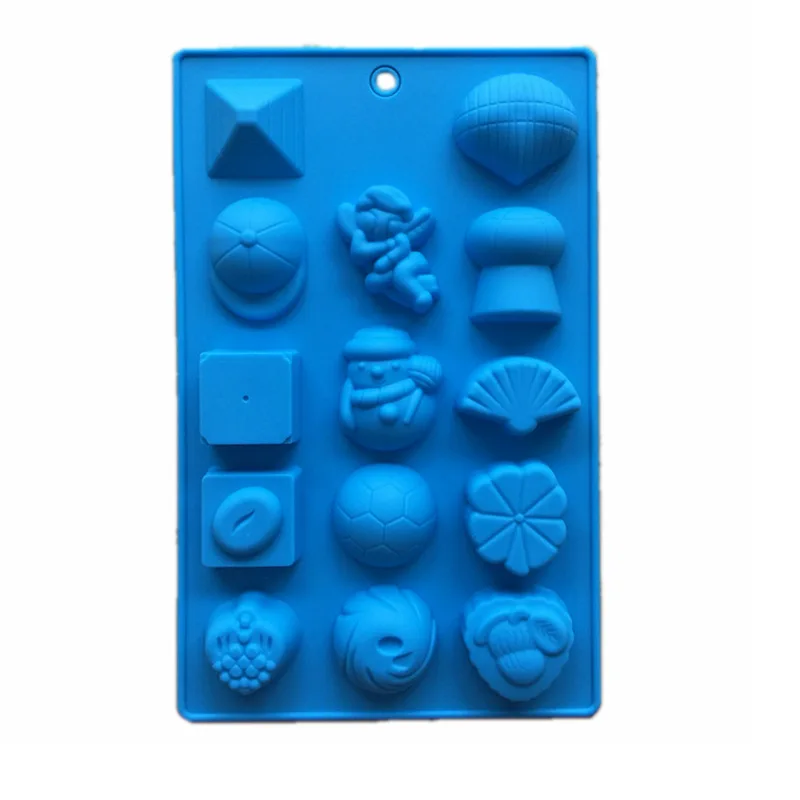 

1pcs Snowman Football High Quality Silicone Chocolate Mold Jelly Mould Biscuit Fondant Cake Mold H016