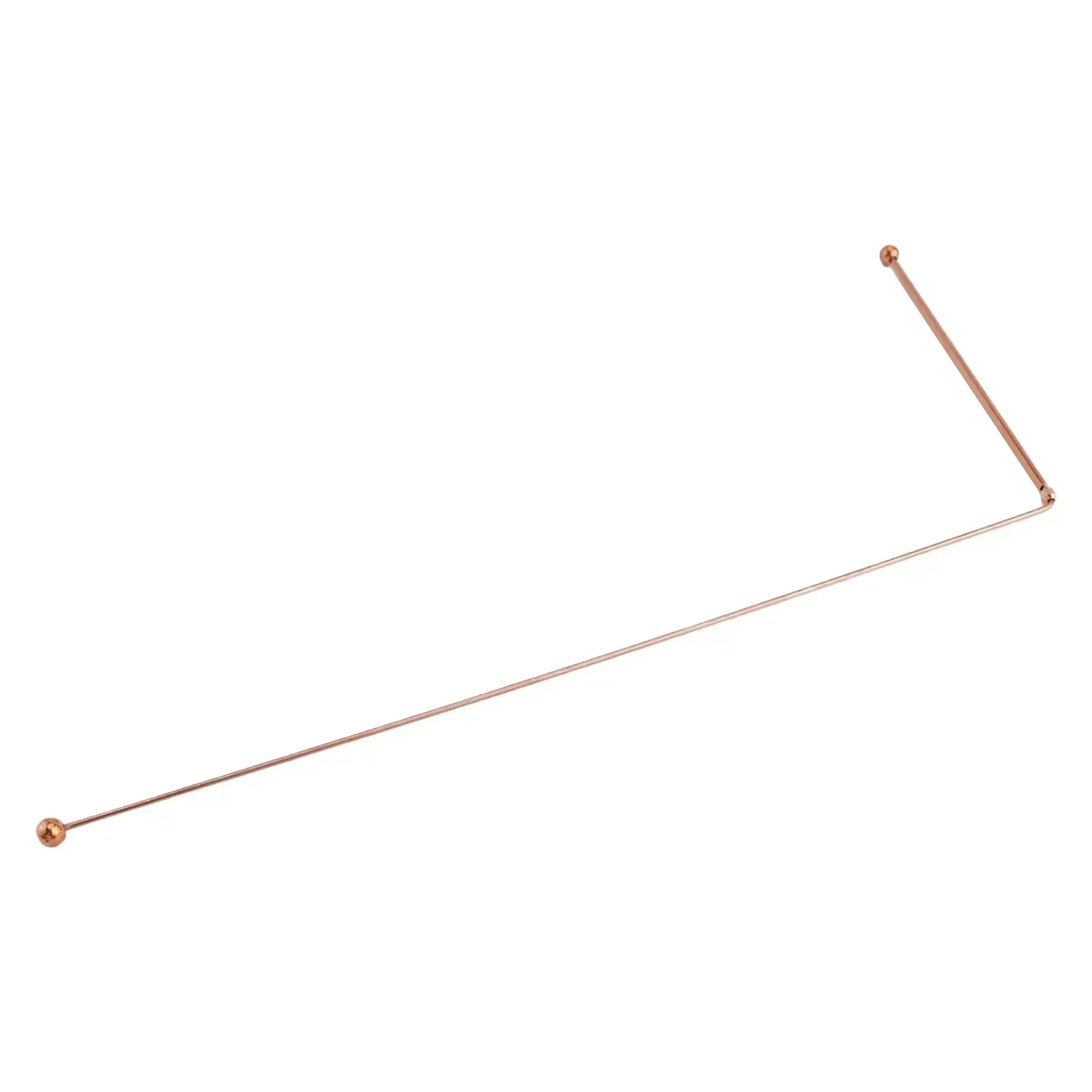 2 Pcs Sticks Detector Rod Copper Probe Double Round-ball Head For Water Treasure Finding Metal Probing Tool Measuring Tool