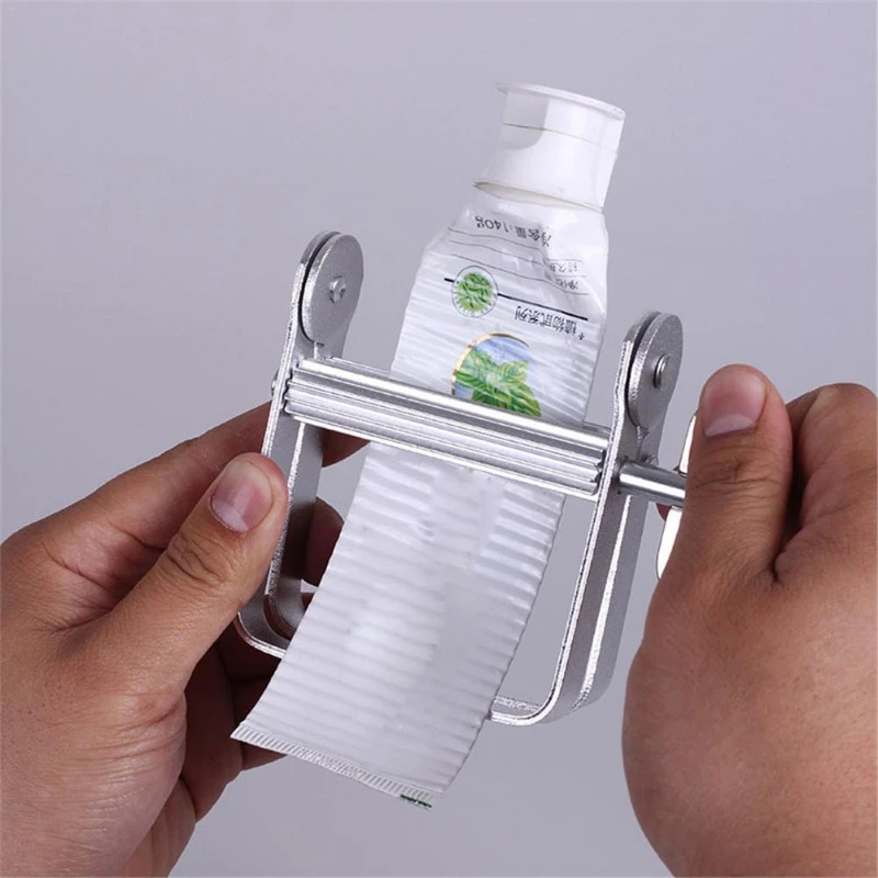 Lazy Toothpaste Dispenser Rolling Squeezer Toothpaste Squeezer Hair Color Dye Cosmetic Paint Squeezer Bathroom Accessories Set