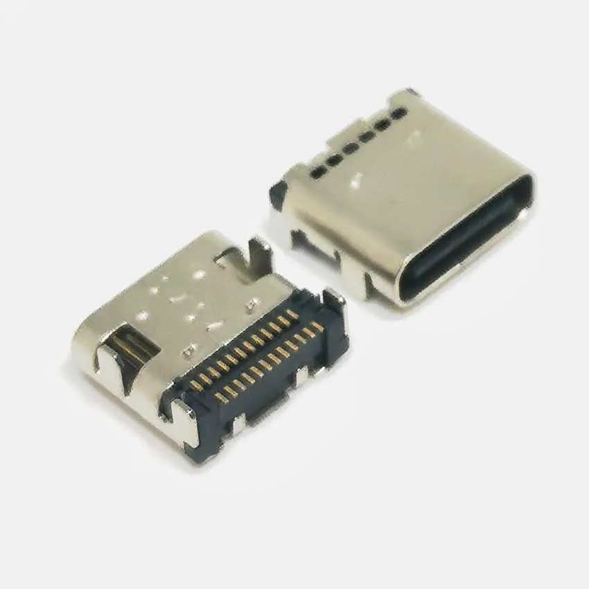 2-6pcs Type C Micro 24Pin USB 3.1 Double row on board Female Port Jack Tail Sockect Plug For phone PD fast charge data connector