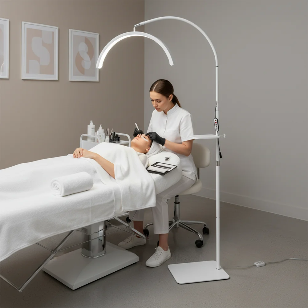 

Шланг полумесяца, 36 Вт, торшер, полумесяц, арка, 21 дюйм, современный светильник для чтения, учебы, ресниц, салона ухода за кожей лица