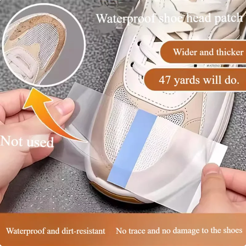 30pcs Shoe Toe Anti Dirt Sticker Not Wet On Rainy Days Wearing Transparent Waterproof Film On The Outside To Prevent Rain Dirt